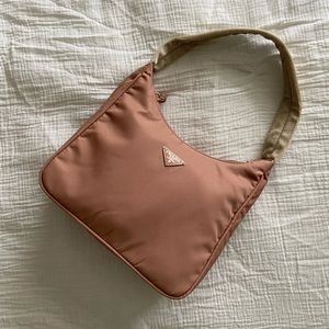Vintage Blush Prada Nylon Sport Hobo